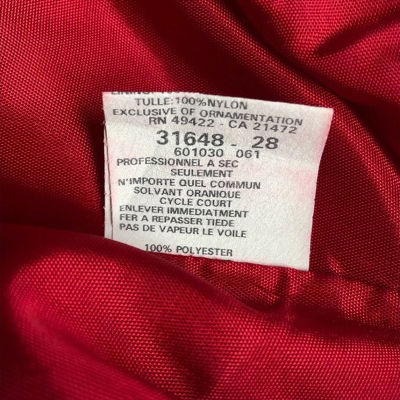 Jessica McClintock/Gunne Sax Red Strapless Dress - Picture 9 of 9